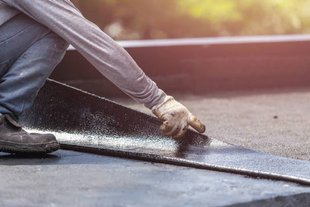 Professional Basement Waterproofing technician working in Lutherville Timonium, MD
